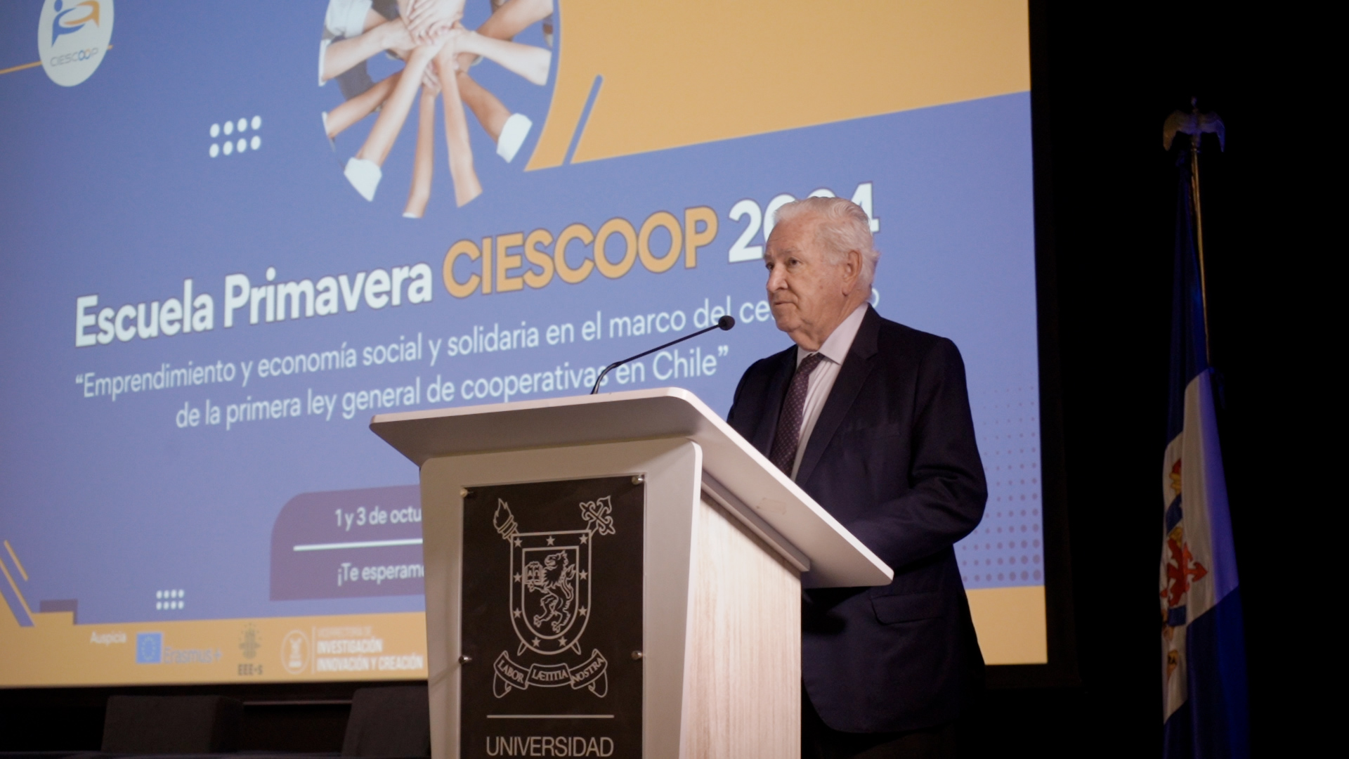 Foro Empresarial Cooperativo participó en seminario del Centro Internacional de Economía Social y Cooperativa (Ciescoop) de la Facultad de Economía y Negocios de la Usach