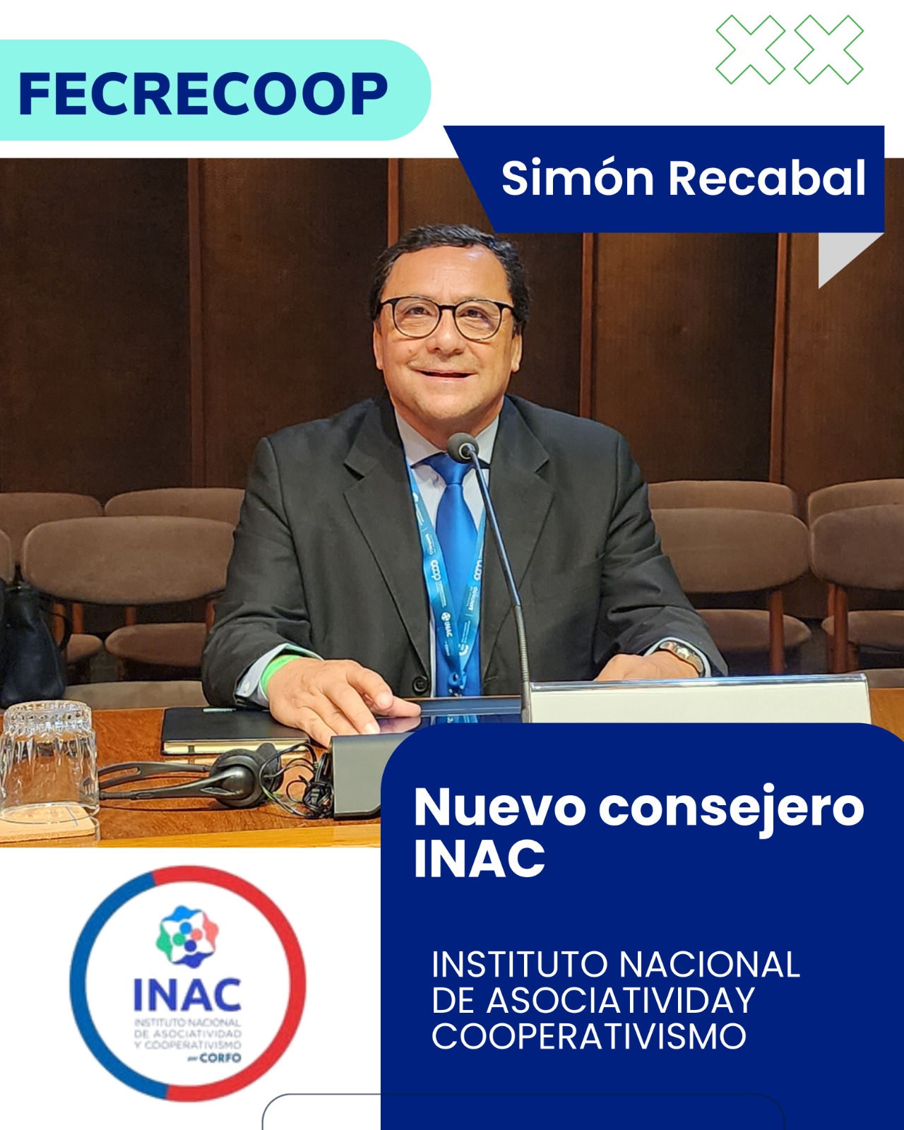 Simón Recabal Salas asume como consejero del INAC Simón Recabal Salas asume como consejero del INAC