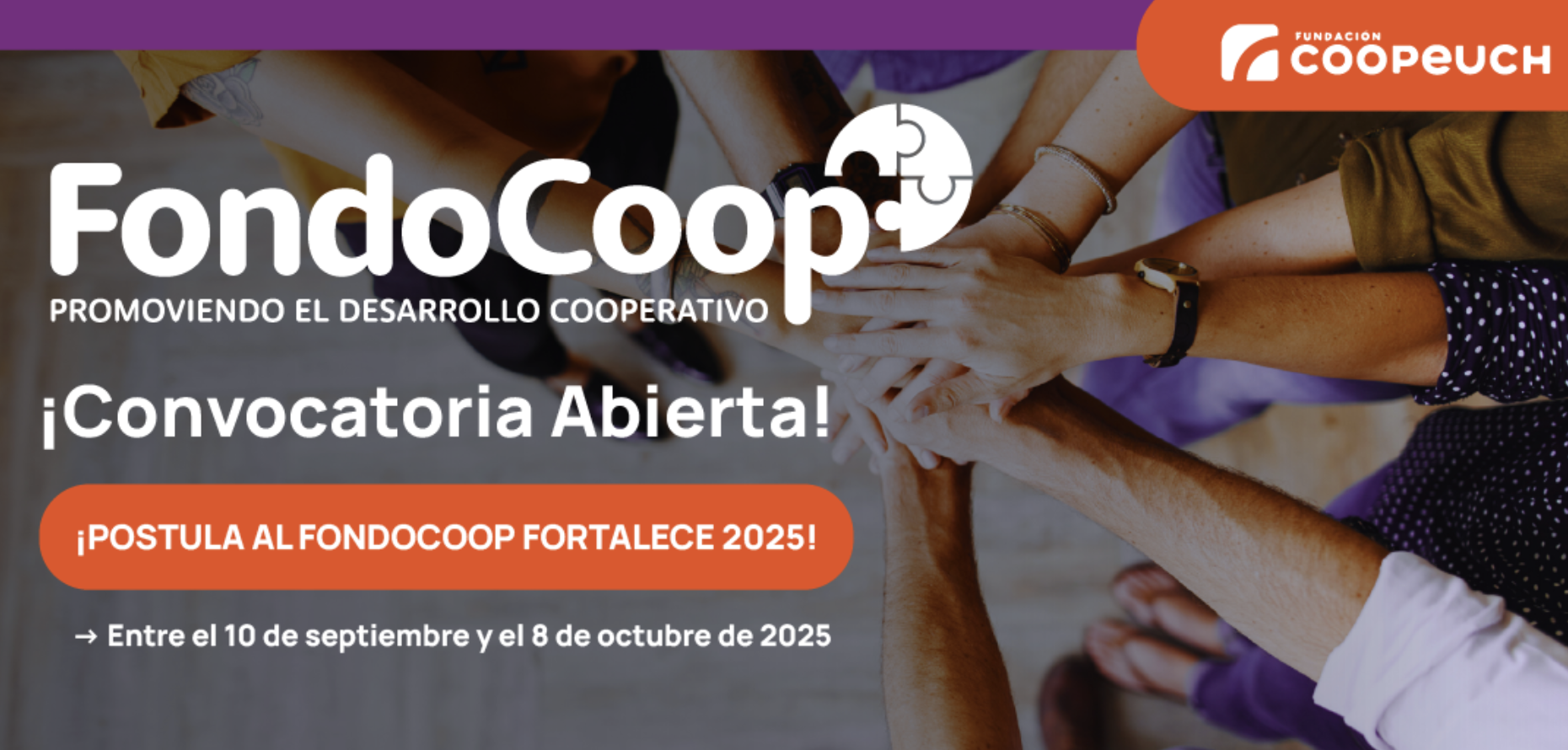 Fundación Coopeuch lanza la sexta edición de FondoCoop para fortalecer el cooperativismo