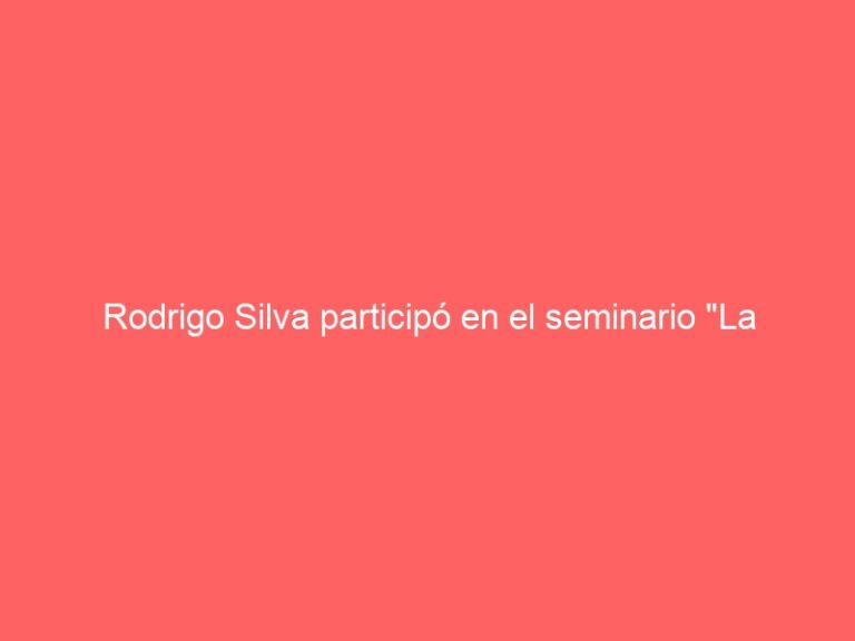 Rodrigo Silva participó en el seminario «La experiencia cooperativa de Mondragón»